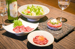 画像をギャラリービューアに読み込む, 【焼肉名匠 山牛】&lt;br&gt;山形牛ユッケと山形牛トロフレークと山形牛トロ刺しのセット&lt;br&gt;
